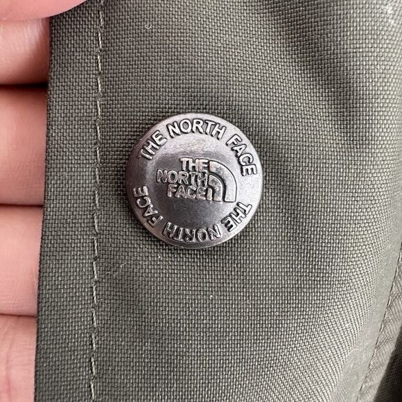 The North Face Jacket Mens Large HyVent Gotham Goose Down Hooded Parka Military - Picture 6 of 16